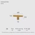 Gold Silver or black textured metal bar handle with wide base/Improved grip cabinet pull/brass kitchen cabinet handle/modern brass hardware