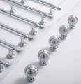 Silver ball finial cabinet bar handle/Unusual silver ball design cabinet drawer pull/silver furniture hardware/kitchen renovation door knob
