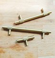Matt gold with textured detail cabinet bar handle/Brass drawer pull/gold knurled cabinet pull/Brass furniture hardware/kitchen hardware
