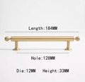 Matte gold ball finial cabinet bar handle/Unusual matte gold ball design cabinet drawer pull/Gold furniture hardware/Brass kitchen hardware