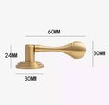 Matte gold ball finial cabinet bar handle/Unusual matte gold ball design cabinet drawer pull/Gold furniture hardware/Brass kitchen hardware