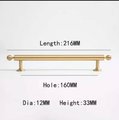 Matte gold ball finial cabinet bar handle/Unusual matte gold ball design cabinet drawer pull/Gold furniture hardware/Brass kitchen hardware