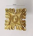 Gothic style gold brass drawer handle/Intricate antique pattern cabinet handle/Ornate square shape brass door knob/brass furniture hardware