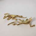 Gold lizard drawer handle/Gold Geko cabinet handle/Unique brass door handle/Brass cabinet hardware/Brass lizard door knob/Lizard door handle
