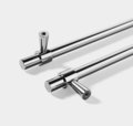 Shiny silver classic cabinet bar handle/silver cabinet pull/Brass furniture hardware/classic chrome door handle/silver kitchen hardware