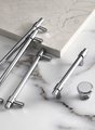 Shiny silver classic cabinet bar handle/silver cabinet pull/Brass furniture hardware/classic chrome door handle/silver kitchen hardware