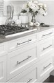 Shiny silver classic cabinet bar handle/silver cabinet pull/Brass furniture hardware/classic chrome door handle/silver kitchen hardware