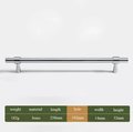 Shiny silver classic cabinet bar handle/silver cabinet pull/Brass furniture hardware/classic chrome door handle/silver kitchen hardware