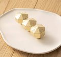 Textured brass octagonal pyramid drawer pull/geometric cabinet handle/gold furniture hardware/classic shaped door handle/hexagonal door knob