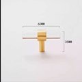 Brass and clear lucite cabinet bar pull handle/Clear acrylic drawer handle/Lucite furniture hardware/Brass transparent resin cabinet handle
