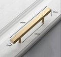 Gold brass square bar cabinet handle/Rectangular shaped drawer pull/Brass furniture hardware/Gold kitchen handle/renovation handle/geometric