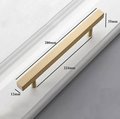 Gold brass square bar cabinet handle/Rectangular shaped drawer pull/Brass furniture hardware/Gold kitchen handle/renovation handle/geometric