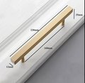 Gold brass square bar cabinet handle/Rectangular shaped drawer pull/Brass furniture hardware/Gold kitchen handle/renovation handle/geometric