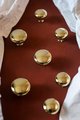 Round shiny gold brass cabinet handle/mirror shiny gold drawer knob/Polished brass door handle/Solid brass furniture hardware/classic handle