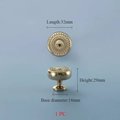 Spirograph design cabinet hardware in gold or silver/semi circle drawer pull and matching round door knob/geometric pattern cabinet handle