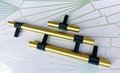 Gold and black textured brass cabinet bar handle/Brass drawer pull/gold and black cabinet pull/Brass furniture hardware/kitchen hardware