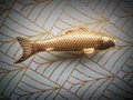 gold brass fish design Cabinet Pulls/koi carp drawer handle/gold fish Door Handle/home improvement/metal cabinet handle/gold drawer pull