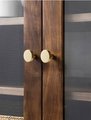 Round shiny gold brass cabinet handle/button shaped shiny gold cabinet pull/classic shiny gold door knob/gold furniture hardware/IKEA hack