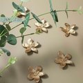 Gold cymbidium door knob/ Exotic flower cabinet pull/Brass flower Door Handle/Orchid drawer pull/ bedroom furniture hardware/orchid flower
