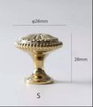 Shiny gold or silver antique style drawer pull/Ornate Edwardian daisy design door handle/Arts and craft inspired flower pattern cabinet knob