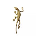Gold lizard drawer handle/Gold Geko cabinet handle/Unique brass door handle/Brass cabinet hardware/Brass lizard door knob/Lizard door handle