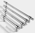 Shiny silver classic cabinet bar handle/silver cabinet pull/Brass furniture hardware/classic chrome door handle/silver kitchen hardware