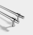 Shiny silver classic cabinet bar handle/silver cabinet pull/Brass furniture hardware/classic chrome door handle/silver kitchen hardware
