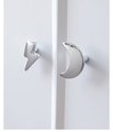 Gold or silver moon shaped door handle/brass drawer knob/home improvement cabinet pull/nursery decor/cabinet handle for furniture renovation