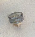 Smooth round lucite cabinet pull/Transparent door knob/mid century modern style drawer handle/Clear cabinet hardware/retro resin drawer pull