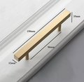 Gold brass square bar cabinet handle/Rectangular shaped drawer pull/Brass furniture hardware/Gold kitchen handle/renovation handle/geometric