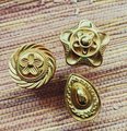 Brass art deco door knobs/retro cabinet pull/vintage brass door handle/mid century modern drawer handle/tear drop door knob/classic hardware
