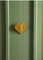Pair of heart shaped drawer handles/Flush fitting handles/Heart shaped cabinet handles/Nursery door handles/Door handle in pastel shades