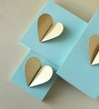 Pair of heart shaped drawer handles/Flush fitting handles/Heart shaped cabinet handles/Nursery door handles/Door handle in pastel shades