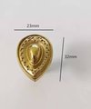 Brass art deco door knobs/retro cabinet pull/vintage brass door handle/mid century modern drawer handle/tear drop door knob/classic hardware