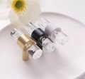 Bubbly lucite cabinet handle with gold, black or white fixings/clear acrylic drawer pull/lucite furniture hardware/clear resin bubble handle