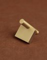 Gold brass bar with rectangle base drawer handle/modern gold gold brass hardware/gold brass cabinet pull/Gold kitchen hardware/Gold pulls
