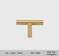 Gold brass bar with rectangle base drawer handle/modern gold gold brass hardware/gold brass cabinet pull/Gold kitchen hardware/Gold pulls