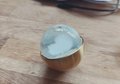 Brass and clear glass ball cabinet handle with embedded cloud shaped designs/glass cabinet handle/Cloud themes door knob/ brass drawer knob