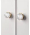 Brass and clear glass ball cabinet handle with embedded cloud shaped designs/glass cabinet handle/Cloud themes door knob/ brass drawer knob