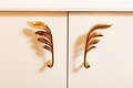 A pair of brass willow branch door handles/botanical drawer handles/wardrobe handles/art nouveau drawer pulls/matching set of cabinet pulls