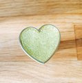 Sweet glittery heart shaped drawer pull/Pastel coloured door handle/Nursery door knob/Girls bedroom cabinet handle/Crystal heart shaped knob