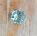 Mid century modern clear lucite cabinet pull/Transparent rounded star shaped door knob/Resin furniture hardware/vintage gran style handle