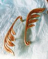 A pair of brass willow branch door handles/botanical drawer handles/wardrobe handles/art nouveau drawer pulls/matching set of cabinet pulls