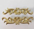 Ornate style solid brass cabinet pull/French style drawer handle/Brass furniture hardware/Gold vintage style door handle/Heart shaped pull