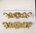 Ornate style solid brass cabinet pull/French style drawer handle/Brass furniture hardware/Gold vintage style door handle/Heart shaped pull