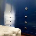 Super Shiny Gold or Silver Sun Ray inspired art deco design Cabinet Pull/semi circle door handle /round drawer knob/ chrome handle/IKEA hack