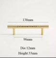 Glittery gold hammered brass cabinet bar handle/Shiny brass drawer pull/textured solid gold brass door handle/Gold brass furniture hardware