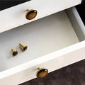 Round polished tiger eye stone and brass drawer pull/Golden brown semi precious stone cabinet handle/Gold gemstone door knob/Stone hardware