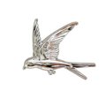 Flying Swallow Cabinet Pull/Gold or Silver Swift Door Handle/Bird shaped drawer handle/Nursery furniture hardware/Flying Bird Cabinet Handle