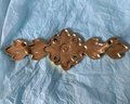 Decorative sun flower and leaf drawer pull/Gold sun flower cabinet handle/arts and crafts style handle/Ornate brass furniture hardware
